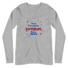 Load image into Gallery viewer, Symbol Customized Unisex Long Sleeve Tee