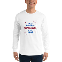 Load image into Gallery viewer, Symbol Customized Men’s Long Sleeve Shirt