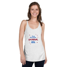 Load image into Gallery viewer, Symbol Customized Women&#39;s Racerback Tank
