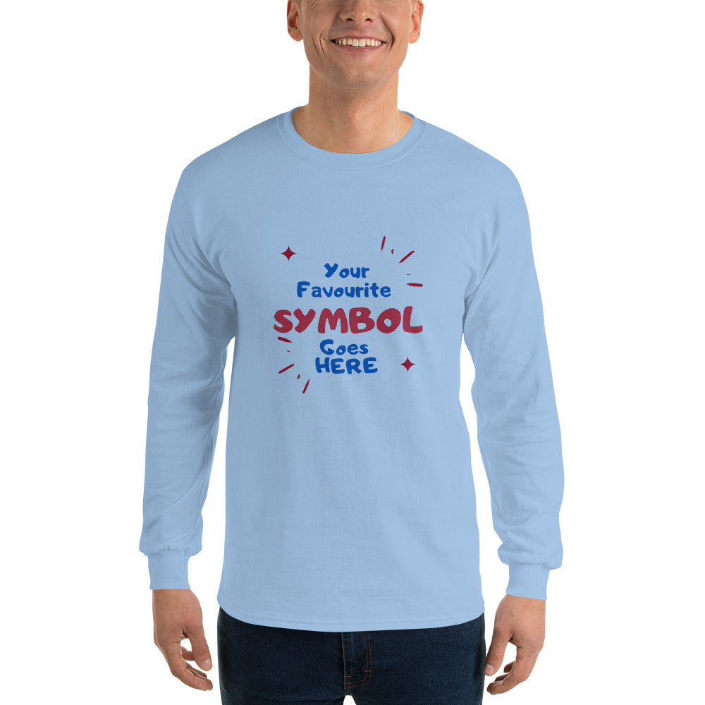 Symbol Customized Men’s Long Sleeve Shirt