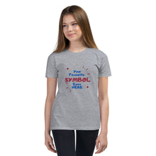 Load image into Gallery viewer, Symbol Customized Youth Short Sleeve T-Shirt
