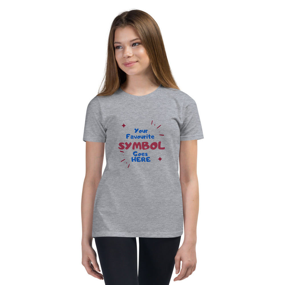 Symbol Customized Youth Short Sleeve T-Shirt